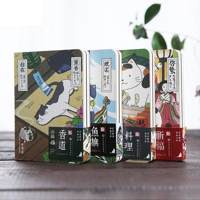 Lynx Characters Japanese style cute cat hand book blank notebook NP-H7TAY-303 - CHL-STORE 