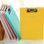 Macaron Yellow A5 Double Layer Folder A5 Board Folder Flip File Folder Folder Folder Folder Menu Folder Word Pad Document Folder Stationery Folder Candy Yellow - CHL-STORE 