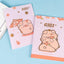 Maihe 16K saddle stitch book pink color Jiji pig cherry blossom series notebook notepad four random shipments NP-030066 - CHL-STORE 