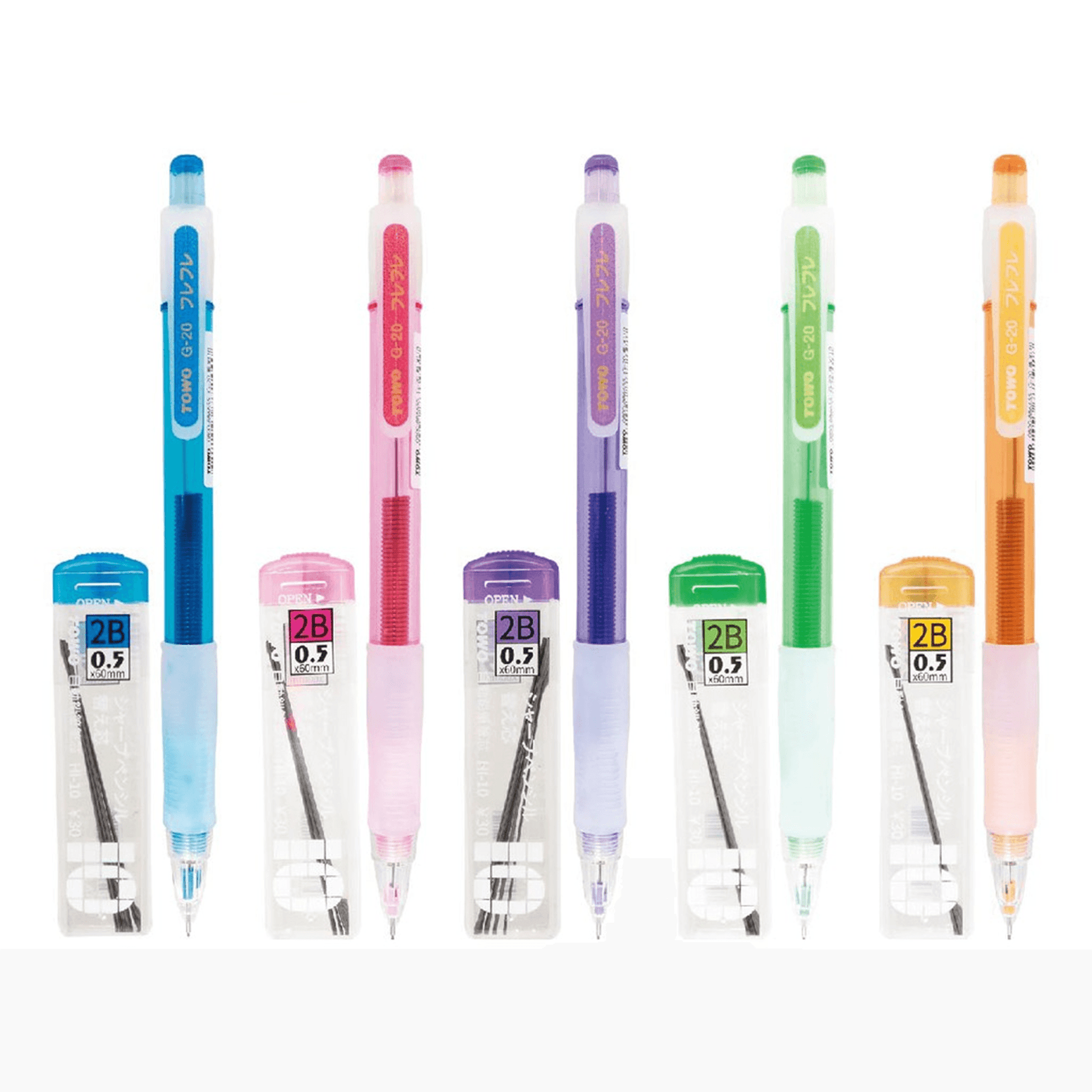 Mechanical Pencil + Refill TOWO Rocker Pen Stationery Student Teenager School Office' 0.5mm 2B Value Combination G-20 - CHL-STORE 