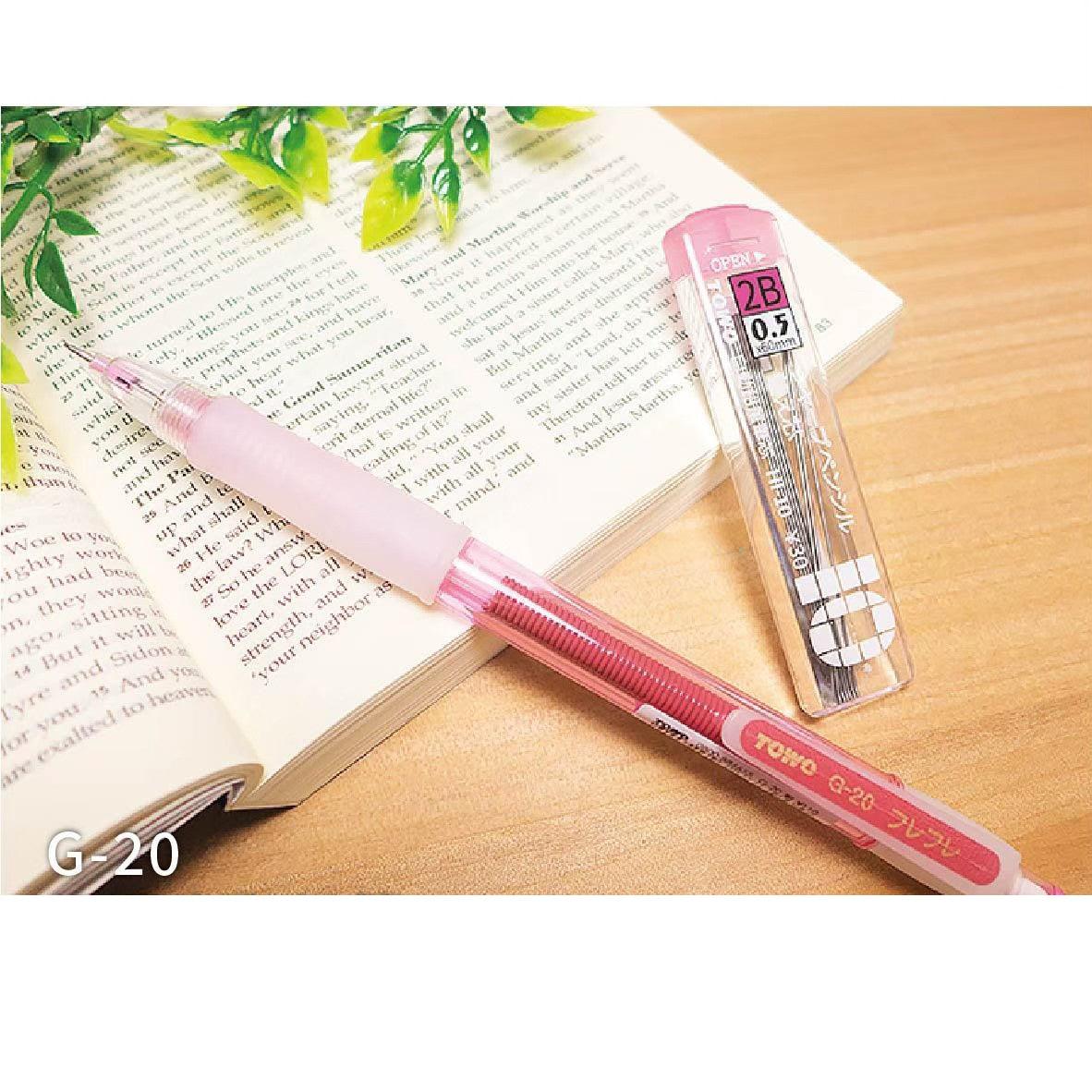 Mechanical Pencil + Refill TOWO Rocker Pen Stationery Student Teenager School Office' 0.5mm 2B Value Combination G-20 - CHL-STORE 