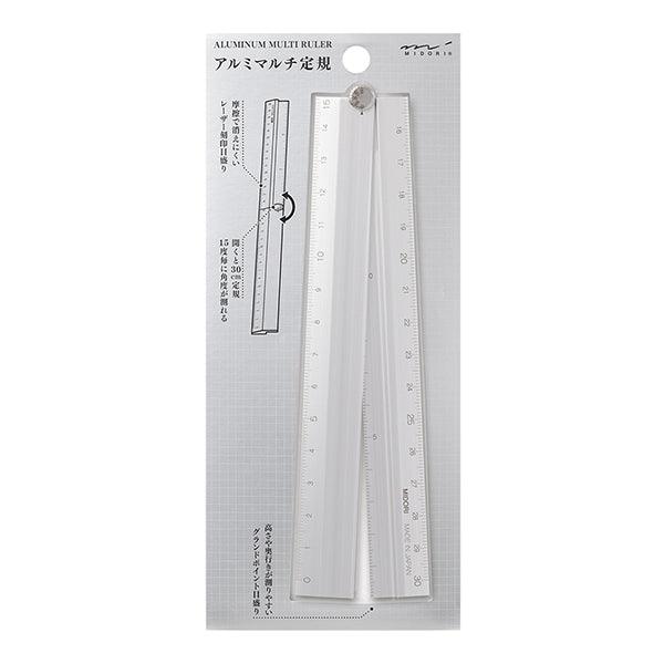 MIDORI Japanese aluminum 30cm folding ruler - CHL-STORE 