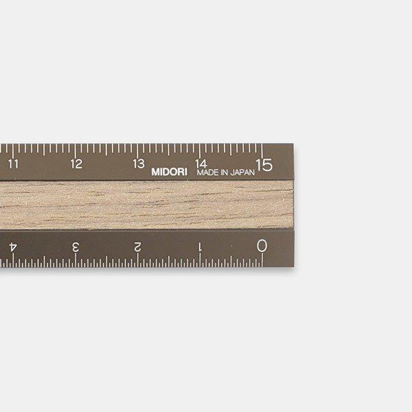 MIDORI Aluminum Wood Ruler - Durable, Engraved Scale, Comfortable –  CHL-STORE