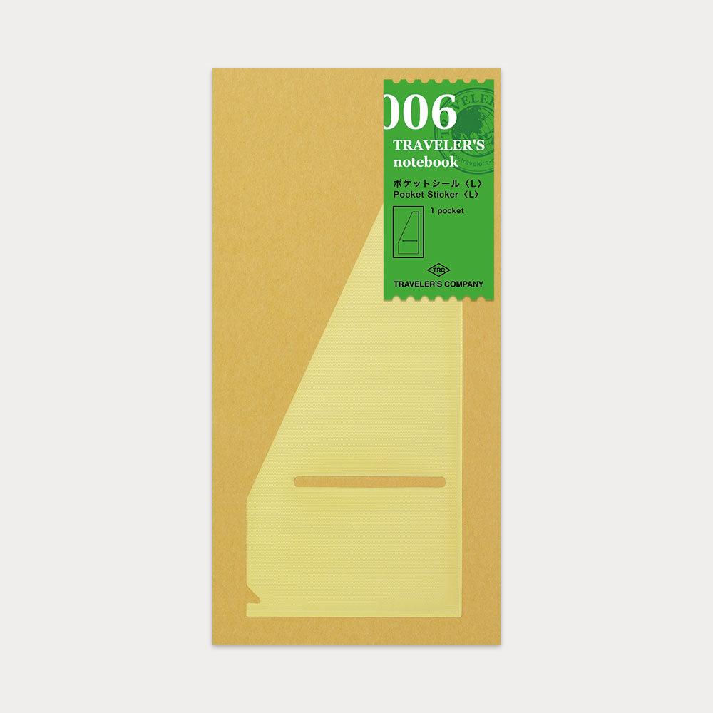 Midori Traveler's Notebook Sticker Storage Large Pocket Standard Type 006 - CHL-STORE 