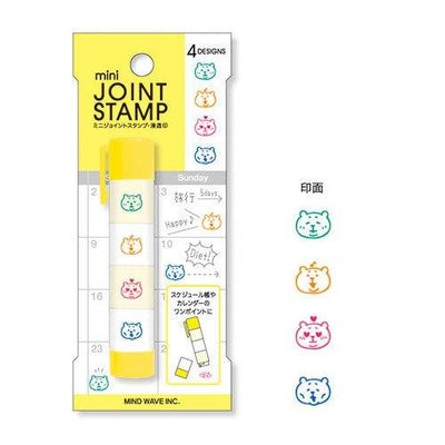 MIND WAVE MINI 932 JOINT STAMP four grid stamp stacking stamp hand account stamp cute stamp pattern - CHL-STORE 