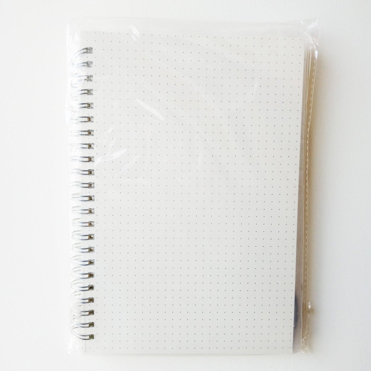 Minimalist style transparent loose-leaf book A5 dot matrix A5 dot A5 notebook loose-leaf book coil book diary note record message hand account plan frosted book - CHL-STORE 