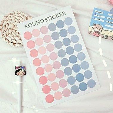 Moisturizing Morandi Color Dot Waterproof Sticker Sealing Sticker NP-000081 - CHL-STORE 