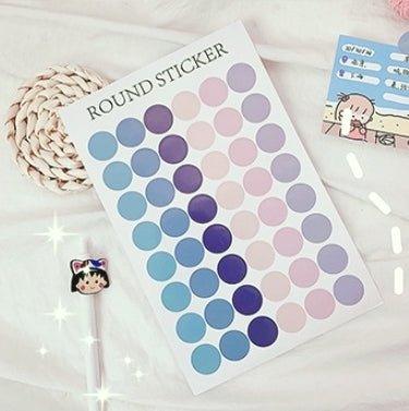 Moisturizing Morandi Color Dot Waterproof Sticker Sealing Sticker NP-000081 - CHL-STORE 