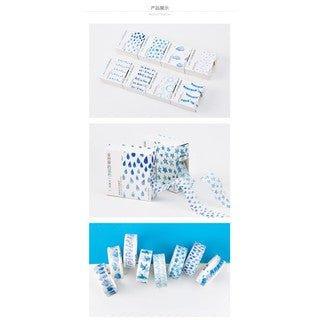 Momo Blue in the World Simple Graphic Gradient Nature Bird Notes Washi Tape Paper Tape NP-H7TAY-0325 - CHL-STORE 