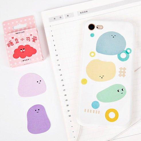 Momo jelly beans cute 46 pieces into stickers decorative stickers self-adhesive boxed stickers NP-000095 - CHL-STORE 