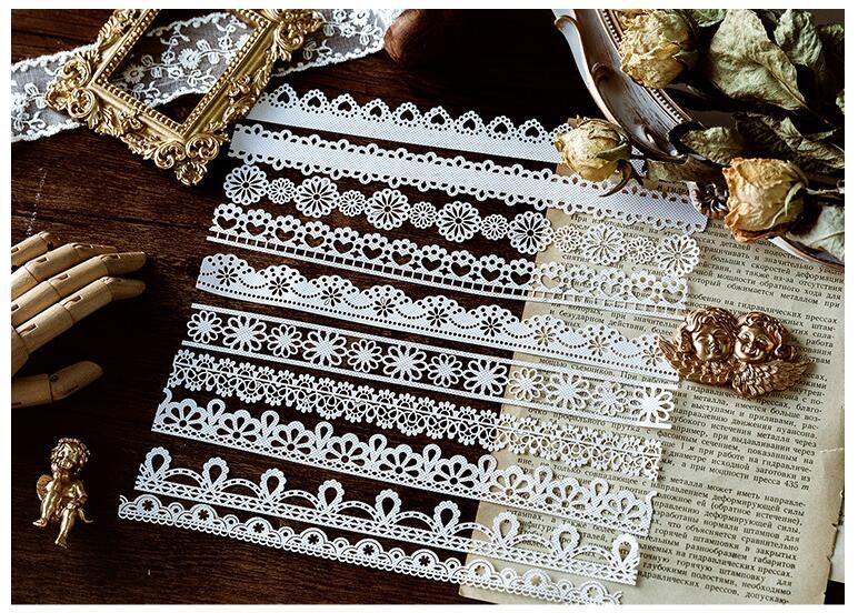 Momo Lace Hollow Alice Tea Party Series Retro Lace Bottom Decorative Material Paper NP-050002 - CHL-STORE 