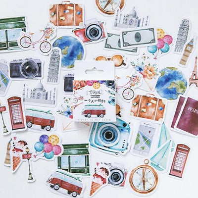 Momo seal stickers boxed stickers 46 pieces into one person's travel NP-000172 - CHL-STORE 