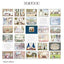 Momo Strolling in the Town Series Vintage Cloth Paper Matchbox Hand Account Decorative Stickers 60 Pieces NP-H7TAY-0349 - CHL-STORE 