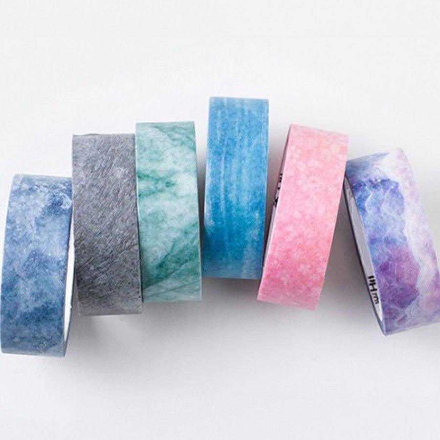 Momo washi tape Natural primary color washi tape Solid color sky blue Cherry blossom powder NP-H7TAY-0239 - CHL-STORE 