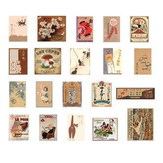 Vintage Japanese Style Stickers Paper Stickers Pack - Temu