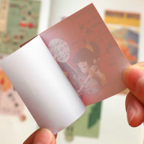 Mr. Paper Japanese Retro Style Decorative Stickers Material Stickers  Sticker Packs Kazuya Monogatari Series