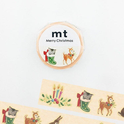 MT MTCMAS70 Christmas limited animals Christmas paper tape decorative tape - CHL-STORE 