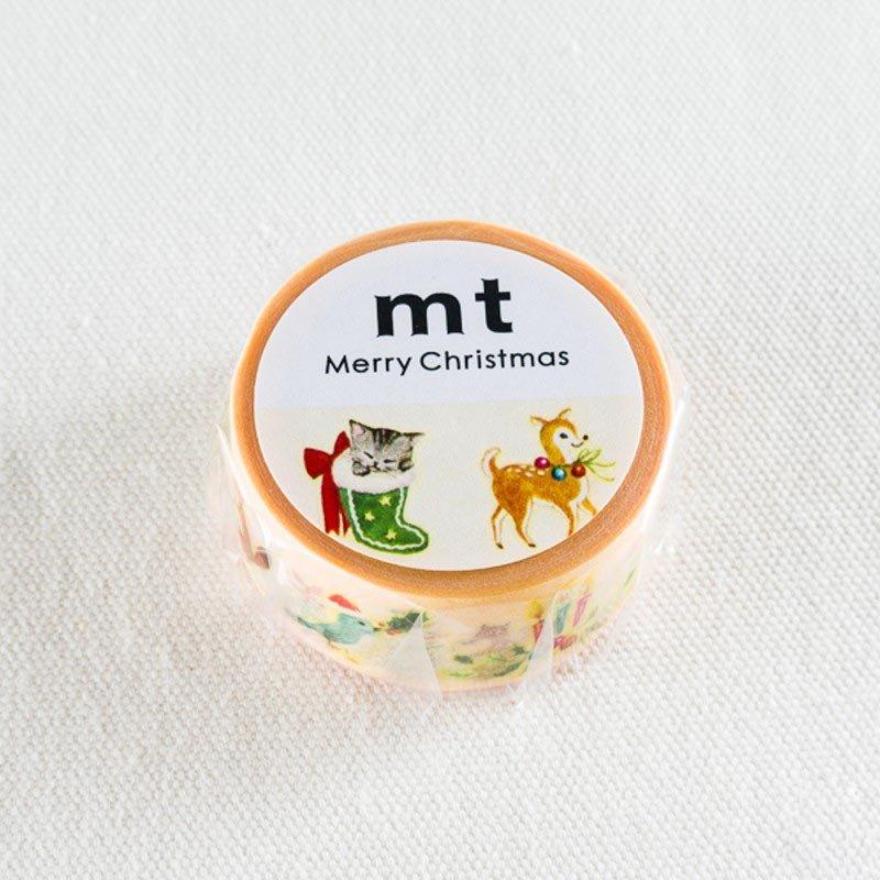MT MTCMAS70 Christmas limited animals Christmas paper tape decorative tape - CHL-STORE 