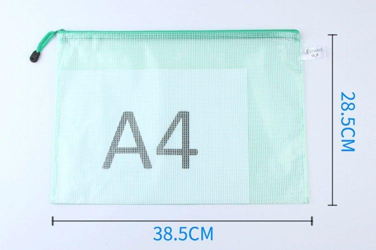 Multi Size PVC Transparent Waterproof Mesh File Bag B5/B4/A6/A5/A4/A3 NP-070047 - CHL-STORE 
