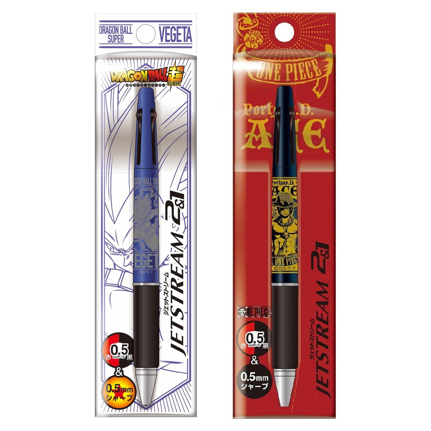 Multifunction pen Showa Note x UNI JETSTREAM 2+1 function Joint style Dragon Ball Dahl style One Piece Ace style Pokémon collection stationery school office student NO.337 - CHL-STORE 