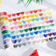 Narrative Washi Tape Rainbow Fruit Tea Series Special-shaped Collage Tearable Tape Rendering Love 100pcs NP-000092 - CHL-STORE 