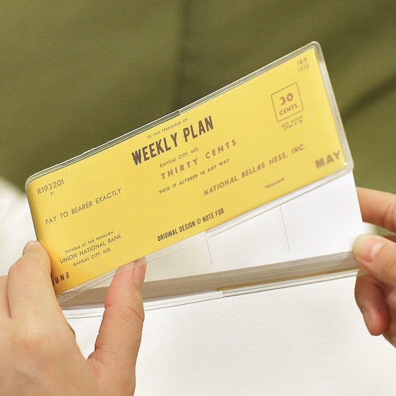 NOTE FOR creative mini weekly plan weekly plan plastic sleeve book NP-030060 - CHL-STORE 