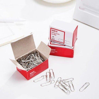 Office Supplies Stationery No. 3 Paper Clips Paper Clips 100pcs in Box NP-070044 - CHL-STORE 