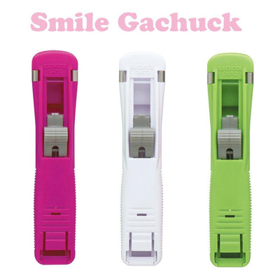 OHTO GS-500S SMILE GACHUCK Binding Clip Color Non-stapling Machine Smile Clip Environmental Clip Pusher with 8 Clips - CHL-STORE 