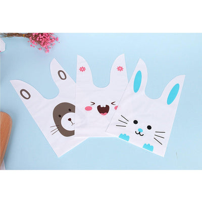 Original Creative Cute Bunny Rabbit Shape PP Gift Bag PP packagin G Gift Bags Cookie Bags 50pcs NP-H7TGR-901 - CHL-STORE 