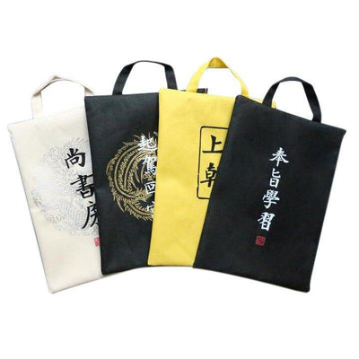 Original Life Work China Ancient Words Simple Canvas Bag Oxford Cloth File bag Tote Bag NP-H7TGI-102 - CHL-STORE 