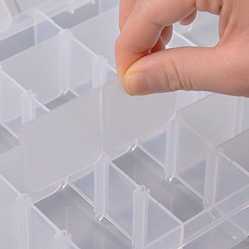 Big 15-compartment Transparent Detachable Plastic Storage Box For Small  Hardware, Electronics, Jewelry, Stationery, Tape Organization