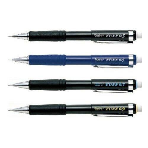 Pentel 60th anniversary fourth bullet limited TUFF black rod 0.7mm 0.9mm automatic pencil eraser core - CHL-STORE 