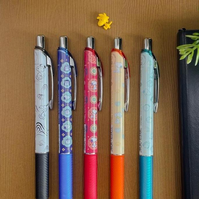 PENTEL Forbidden City Snoopy limited speed ball pen automatic pen eraser pencil lead highlighter set - CHL-STORE 