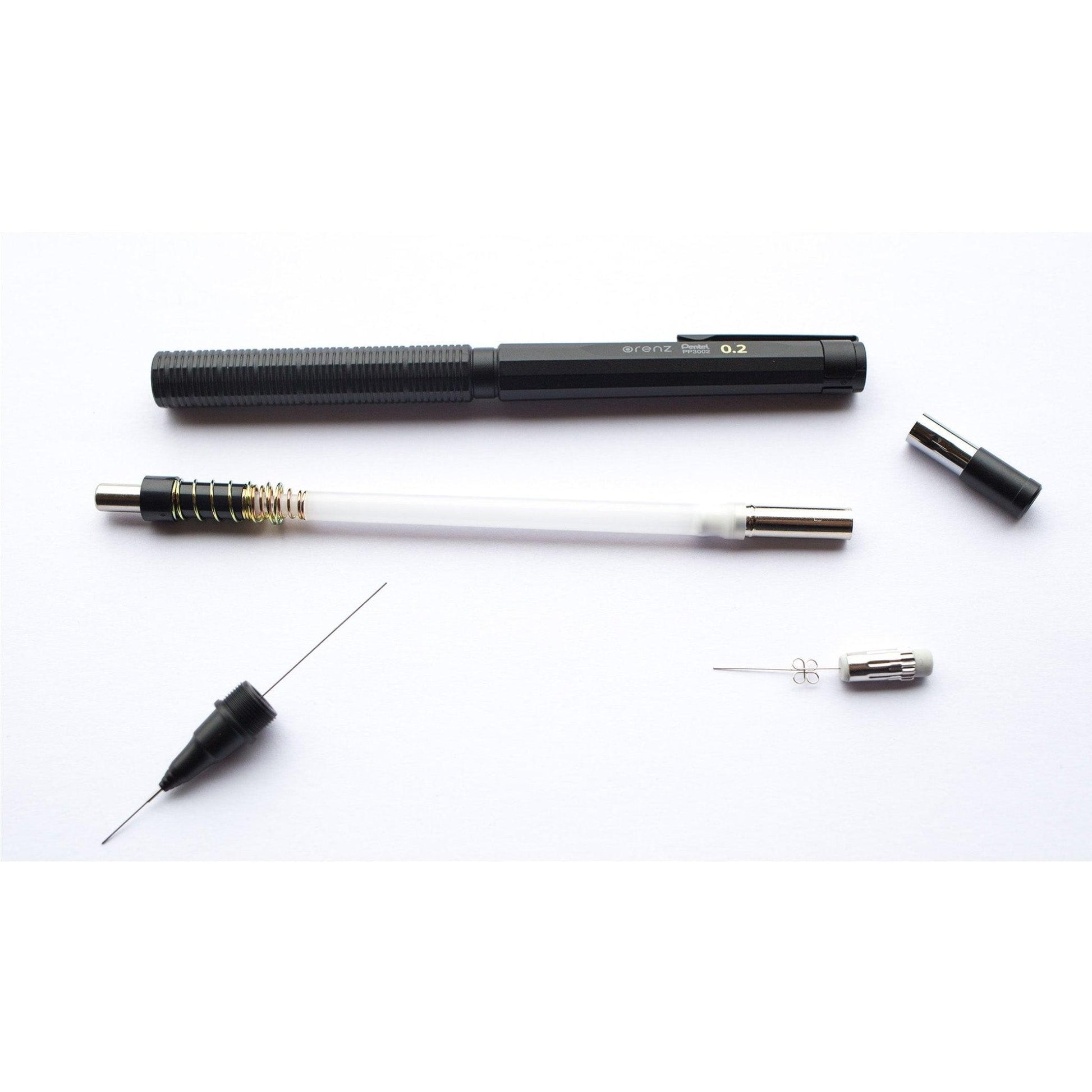 Pentel Orensnero PP3002-A Mechanical Pencil Drawing Pencil Premium Pencil 0.2mm HB Black - CHL-STORE 