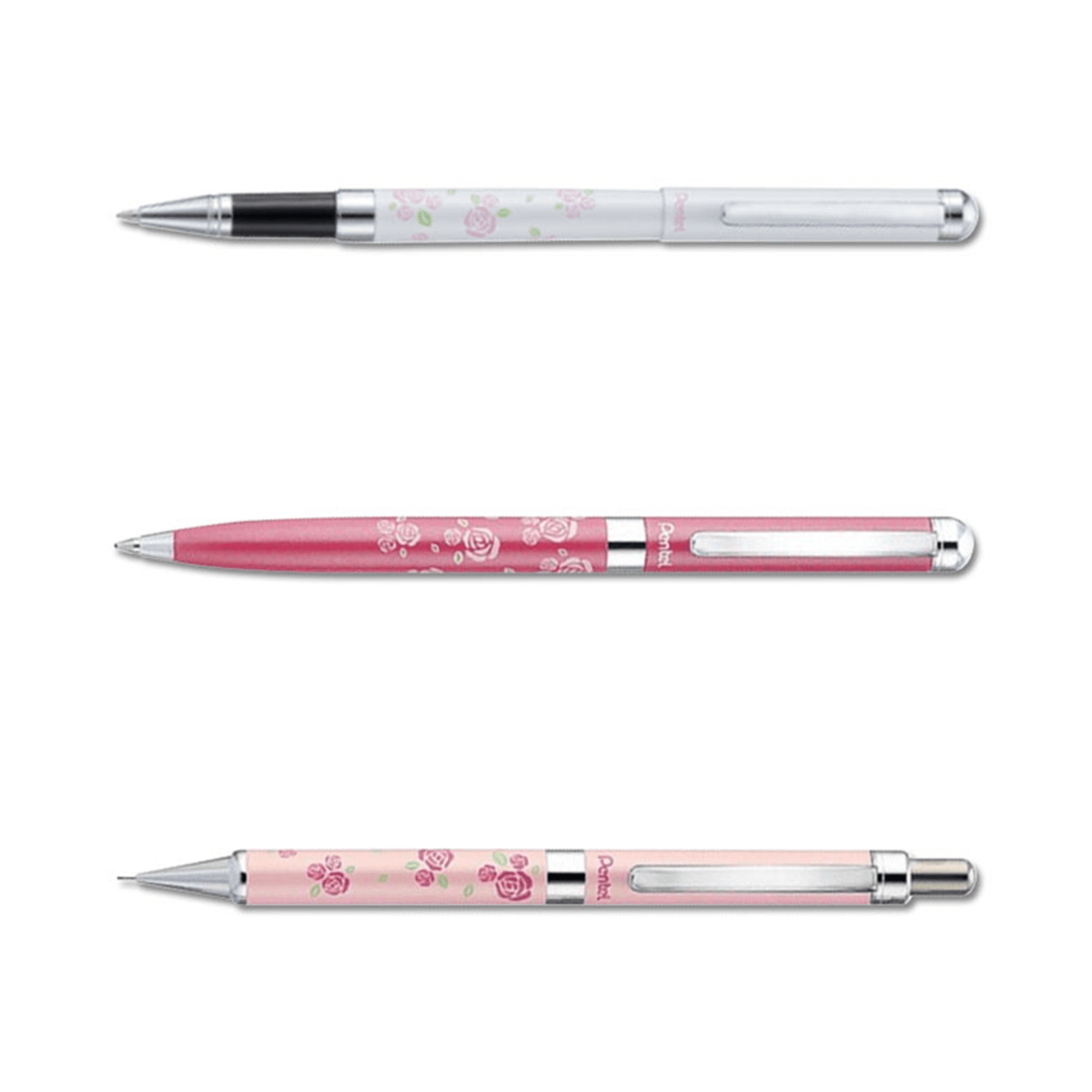 Pentel Sterling Rose Series Metal Pen Premium 0.5mm Mechanical Pencil 0.8mm A820P1T B820P2-AT - CHL-STORE 