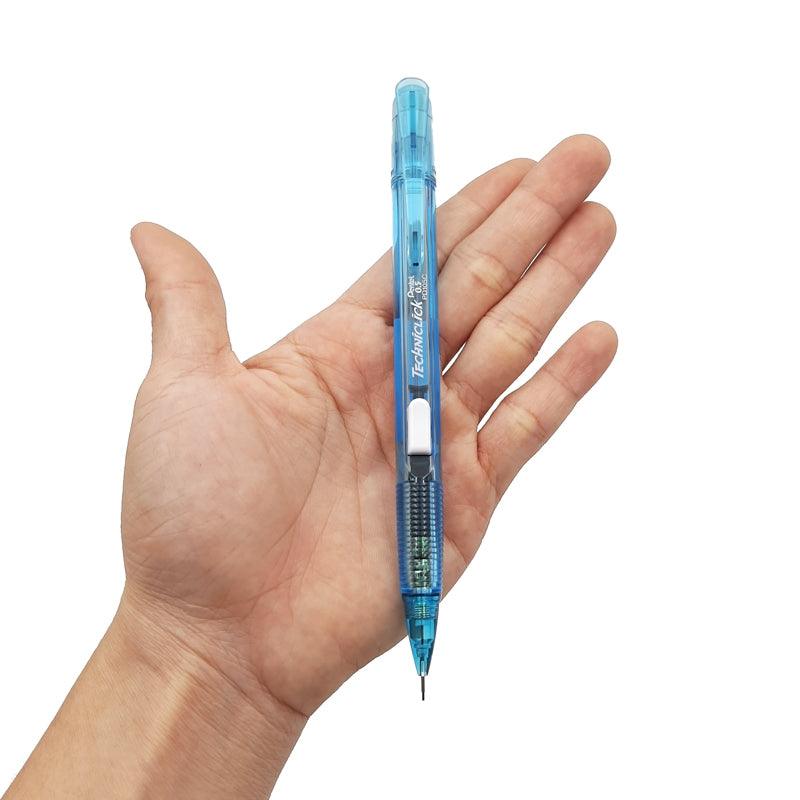 PENTEL TECHNICLICK PD105C Jelly Translucent Side Press Mechanical Pencil 0.5MM White - CHL-STORE 