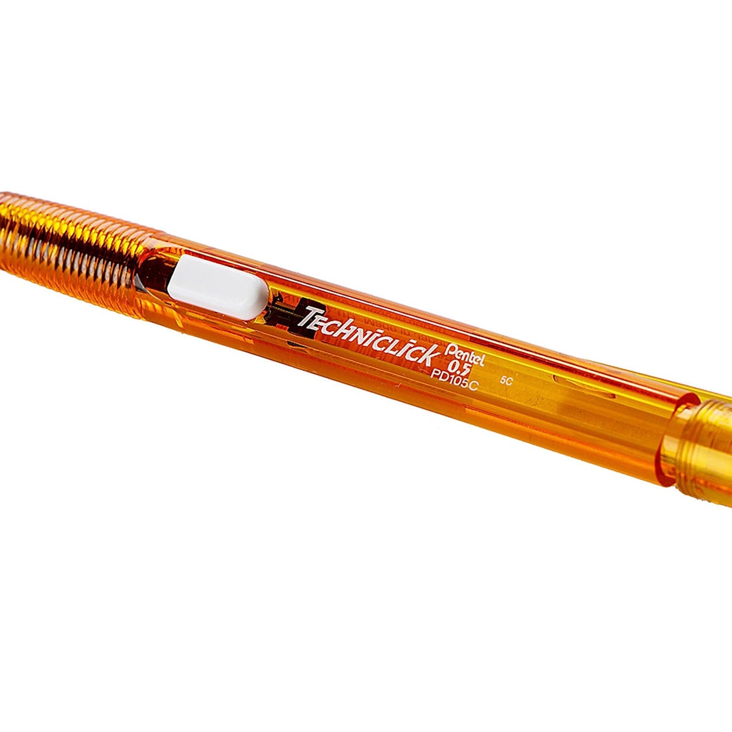 PENTEL TECHNICLICK PD105C Jelly Translucent Side Press Mechanical Pencil 0.5MM White - CHL-STORE 