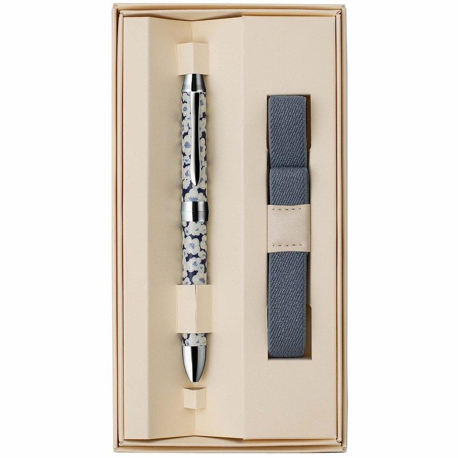 Pentel VICUNA EX Limited Textile Patterns Popular Flowers Retro Patterns Two Plus One Functional Pen Black Ink Red Ink Automatic Pen - CHL-STORE 