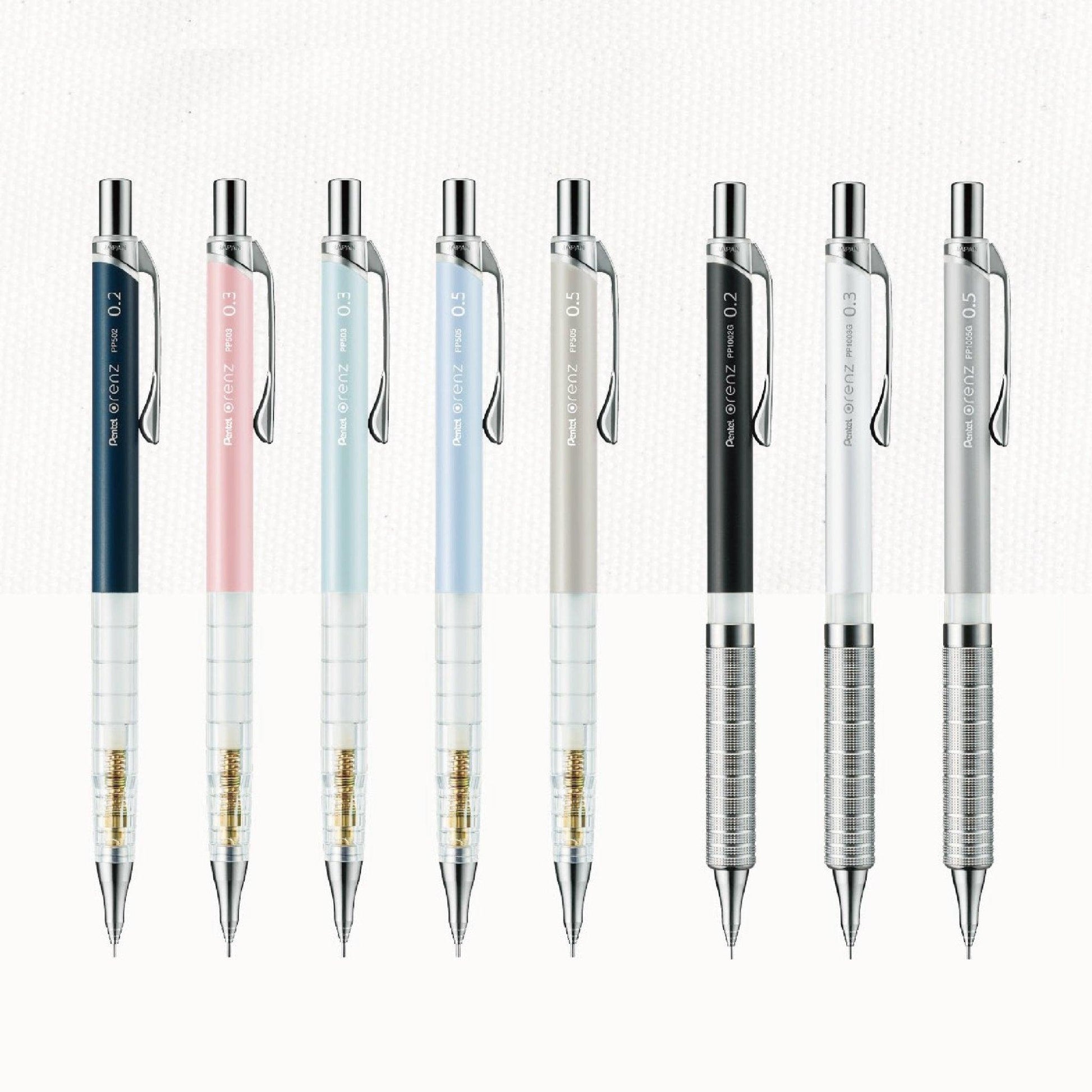 PENTEL XPP1002G2 limited Orenz Simpledays 0.2mm 0.3mm 0.5mm automatic pencil lead eraser - CHL-STORE 