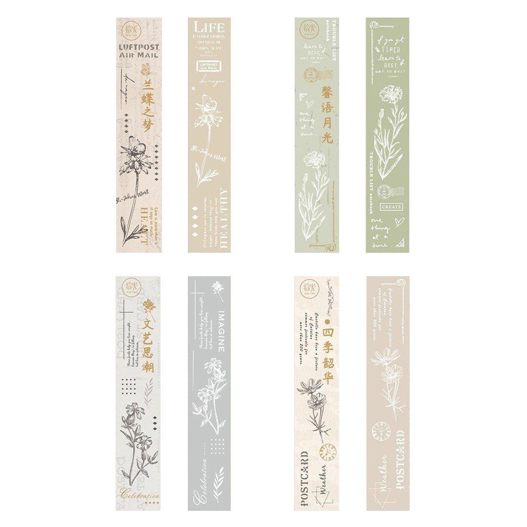 Pick up light Creative retro plants Hand account decorative prints Orchid Butterfly Dream Series Wooden Seals NP-060003 - CHL-STORE 