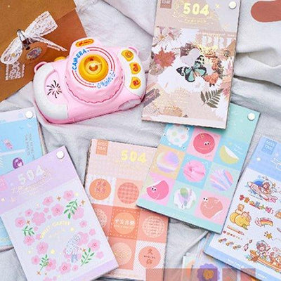 Picking up Light in the Mood for Love Series Retro Handbook Decoration Primer Paper Sealing Sticker Sticker Book 36 Sheets NP-000055 - CHL-STORE 