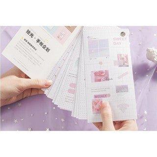 Pickup Steam Girl Series Wen Qing Sticker Book Material Book NP-HTEQF-013 - CHL-STORE 