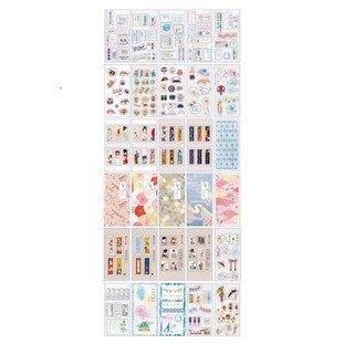 Pickup Steam Girl Series Wen Qing Sticker Book Material Book NP-HTEQF-013 - CHL-STORE 