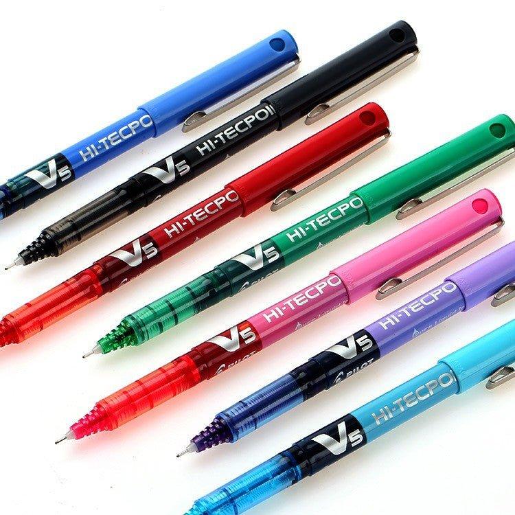 PILOT BX-V5 Ballpoint Pen ball pen 0.5mm Black / Dark Blue / Blue - CHL-STORE 