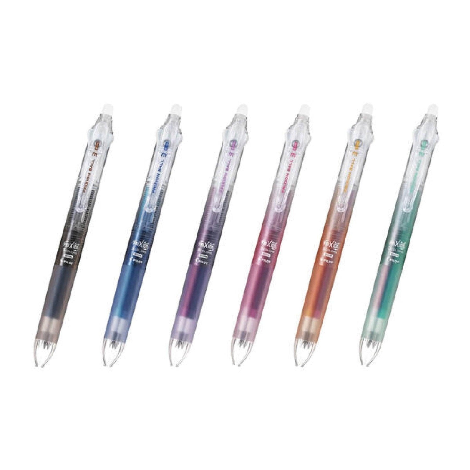 PILOT FRIXION BALL3 SLIM Transparent Pen Case 0.38mm Tri-color Button Magic  Erase Pen