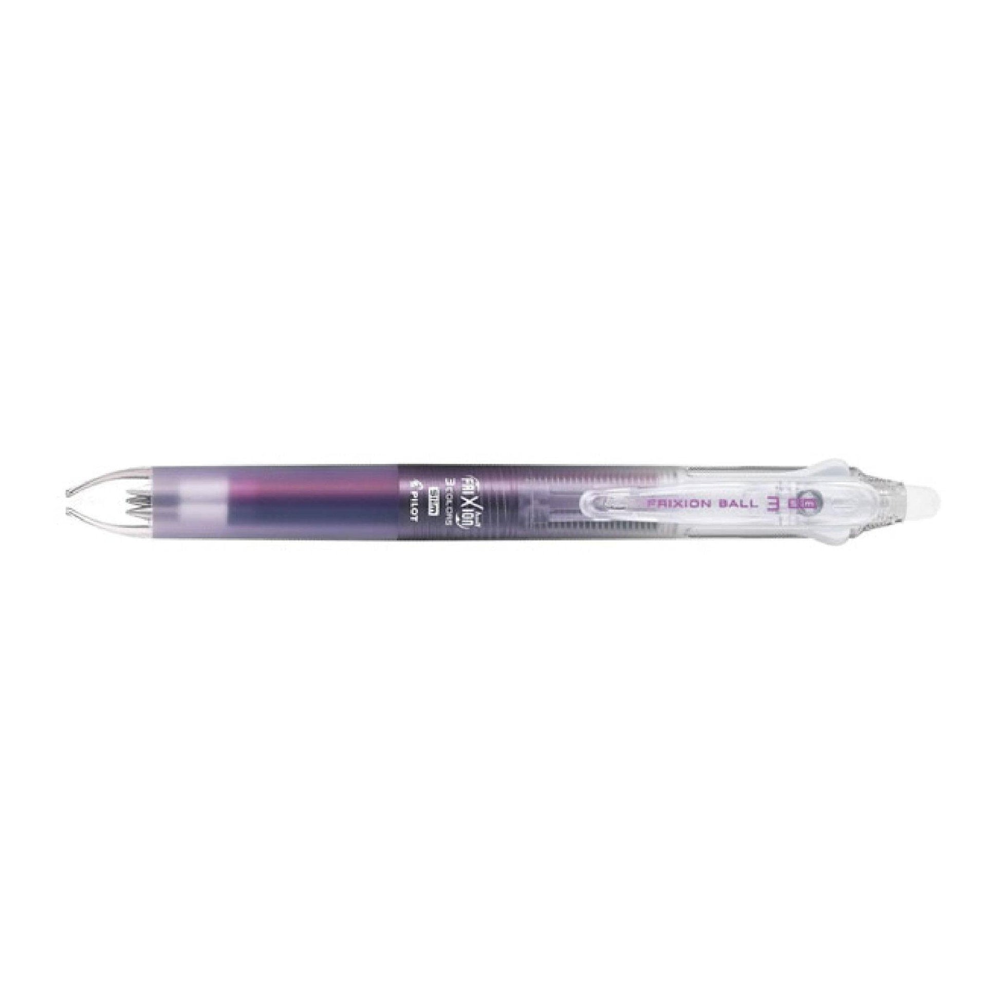 PILOT FRIXION BALL3 SLIM Transparent Pen Case 0.38mm Tri-color Button Magic Erase Pen - CHL-STORE 