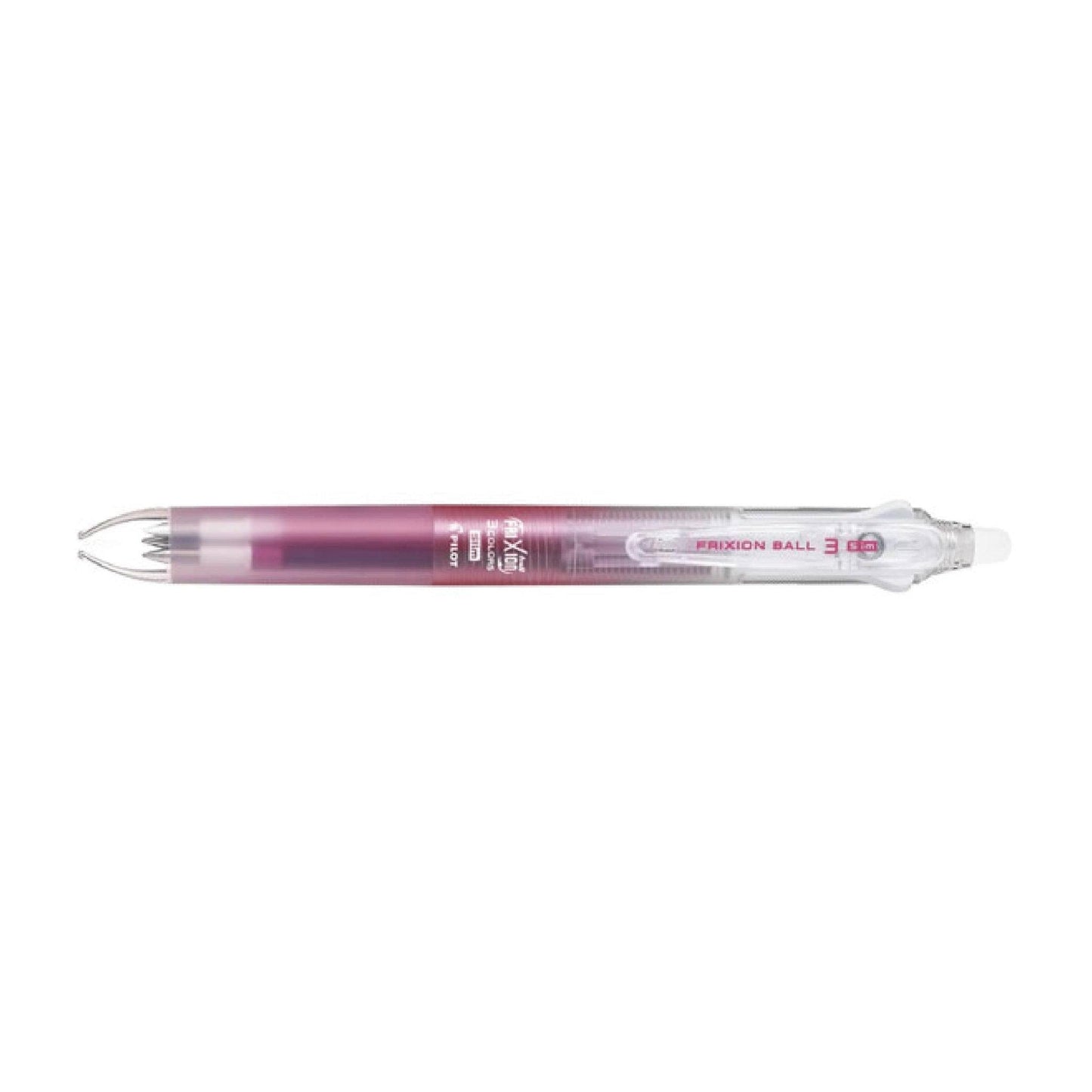 PILOT FRIXION BALL3 SLIM Transparent Pen Case 0.38mm Tri-color Button Magic Erase Pen - CHL-STORE 