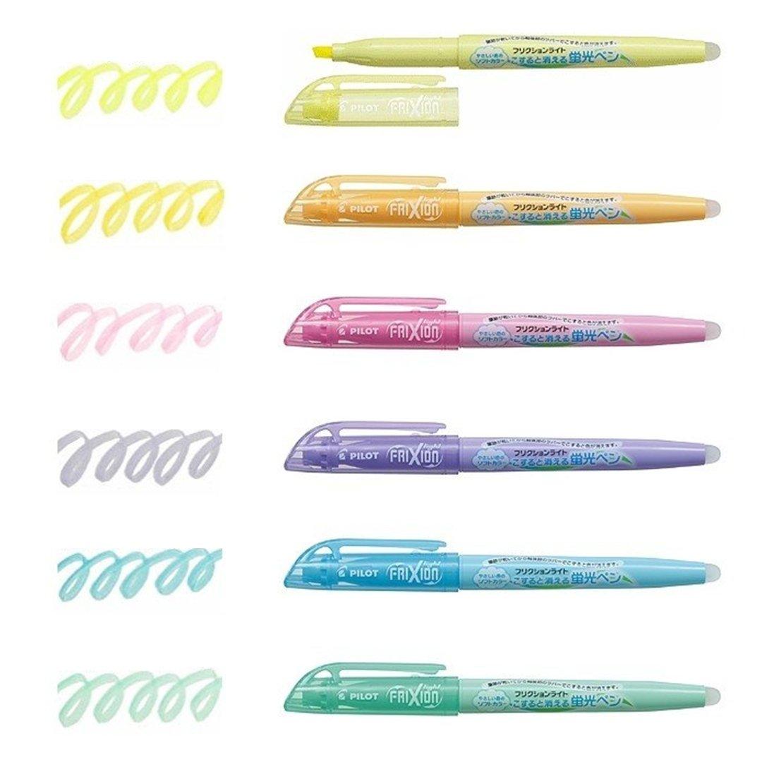 PILOT Frixion Light Soft Highlighter 3pcs Erase Pen Erasable Pen SFL30SL3CS magic eraser pen - CHL-STORE 
