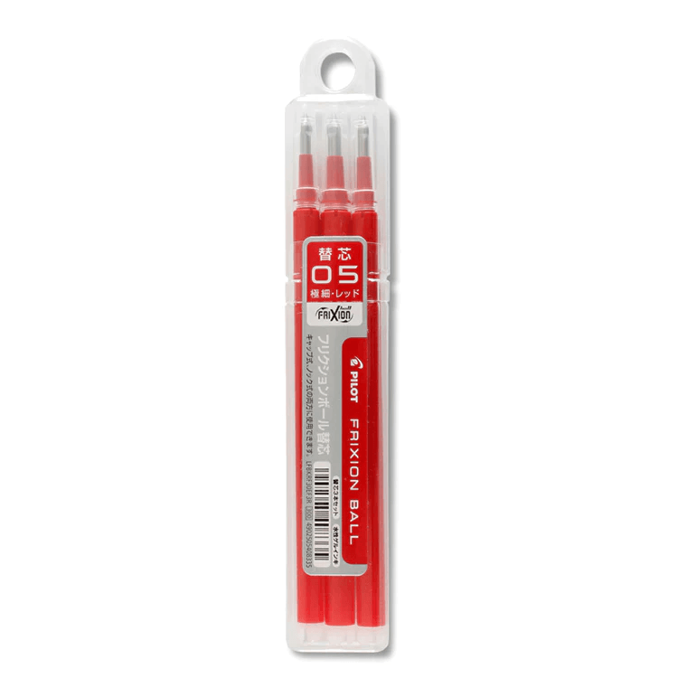 PILOT LFBKRF30EF Frixion Monochrome Erase Pen Magic Erase Pen Refill 0.5MM 3 Groups - CHL-STORE 