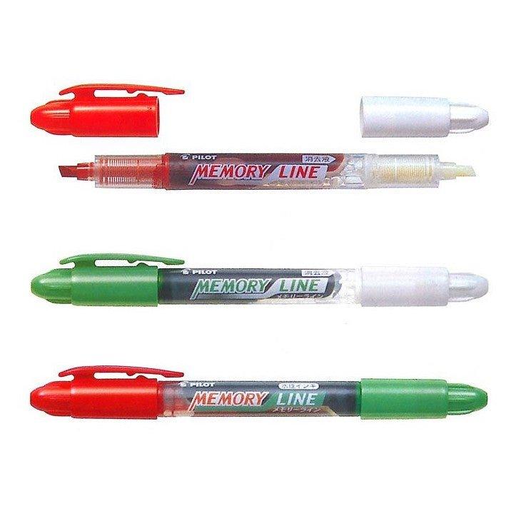 PILOT Memory Line SVW-15ML Green & Red Color Double Head Highlighter - CHL-STORE 